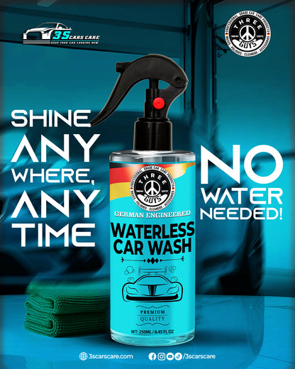 Waterless Car Wash – Shine, Clean & Protect - No Rinse – Eco-Friendly Car Cleaner & Polish | THREE GUYS - German Engineered
