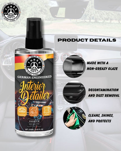Interior Detailer – Clean. Refresh. Protect. – 250ml | THREE GUYS - German Engineered