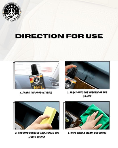 Interior Detailer – Clean. Refresh. Protect. – 250ml | THREE GUYS - German Engineered
