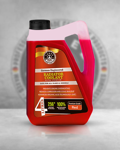 Radiator Coolant Red – Premium Grade | (OAT) Technology | THREE GUYS - German Engineered