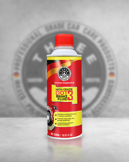 High Grade Brake Fluid DOT 3 | Heavy-Duty, Non-Petroleum Based – THREE GUYS - German Engineered