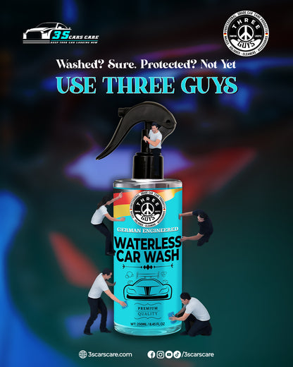 Waterless Car Wash – Shine, Clean & Protect - No Rinse – Eco-Friendly Car Cleaner & Polish | THREE GUYS - German Engineered