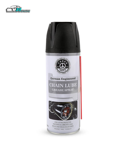 Chain Lube Grease Spray 450ml – High-Performance Lubricant for Chains, Hinges, Gears & Tools | Anti-Rust | THREE GUYS – German Engineered