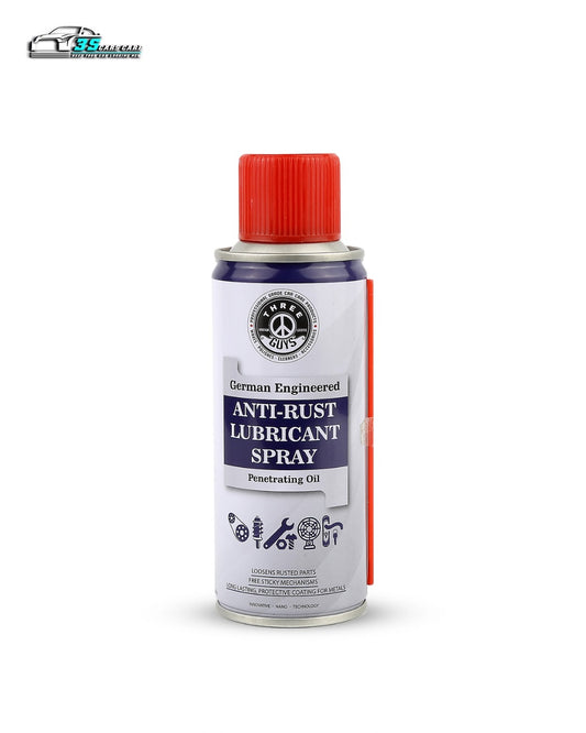 Anti-Rust Lubricant Spray - 200ml | Penetrating Oil, Rust Remover & Multi-Purpose De-Rust Spray | THREE GUYS - German Engineered