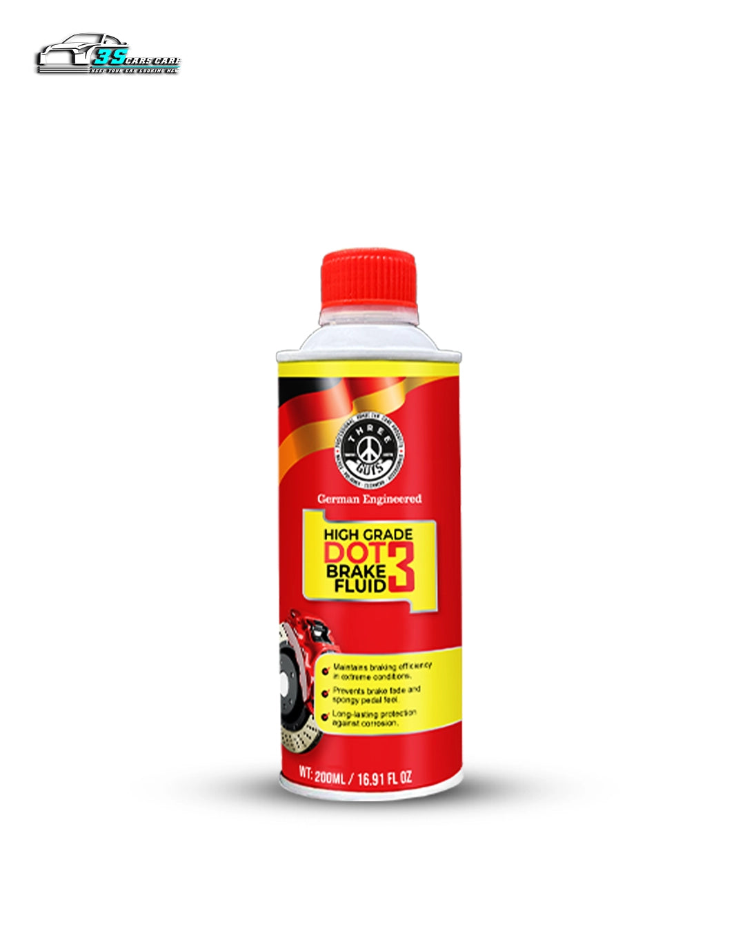 High Grade Brake Fluid DOT 3 | Heavy-Duty, Non-Petroleum Based – THREE GUYS - German Engineered