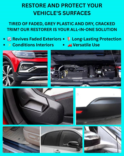 Plastic & Trim Restorer | THREE GUYS | German Engineered (250ml)