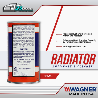 Radiator Anti-Rust & Cleaner - 325ml - WAGNER - Made in U.S.A