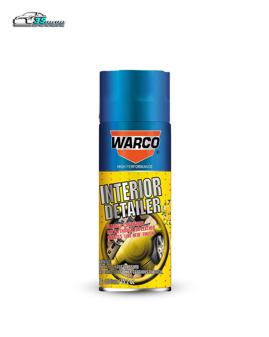 WARCO Interior Detailer 450ml – Dashboard Polish & Leather Conditioner with Lemon Fragrance
