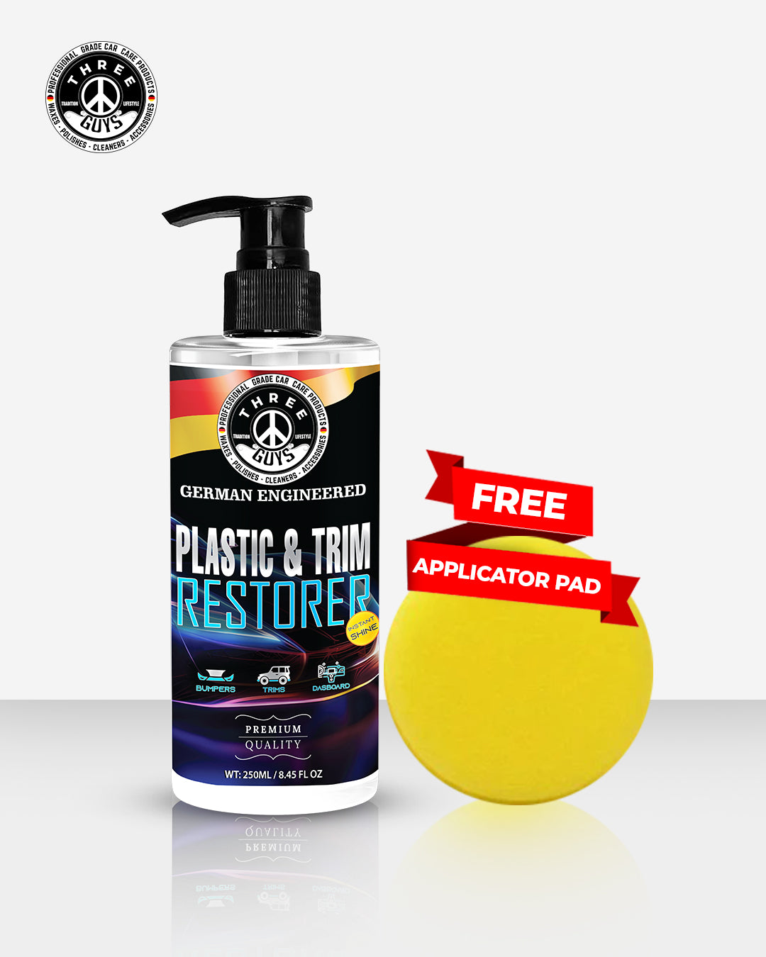 Plastic & Trim Restorer | THREE GUYS | German Engineered (250ml)