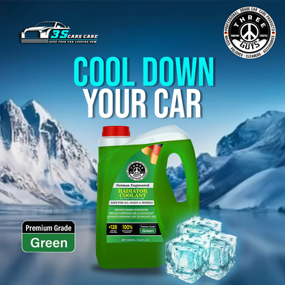 Radiator Coolant Green – Premium Grade | (IAT) Technology | THREE GUYS - German Engineered