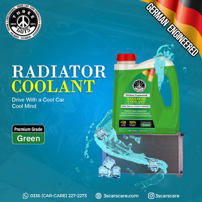 Radiator Coolant Green – Premium Grade | (IAT) Technology | THREE GUYS - German Engineered