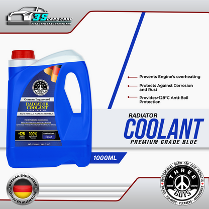 Radiator Coolant Blue – Premium Grade | (HOAT) Technology | THREE GUYS - German Engineered