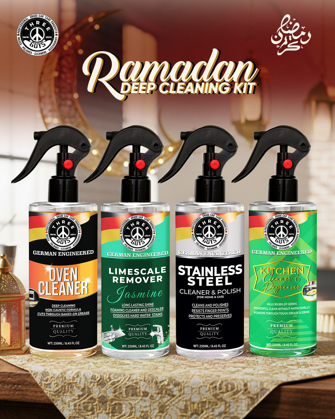 Ramadan Deep Cleaning Kit – Heavy Duty Home Care Bundle | THREE GUYS