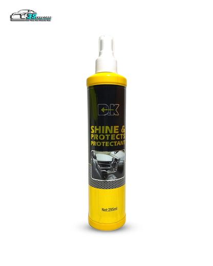 DK Shine Protects & Protectant – 295ml | UV Protection & Shine Restorer for Vinyl, Rubber & Plastic