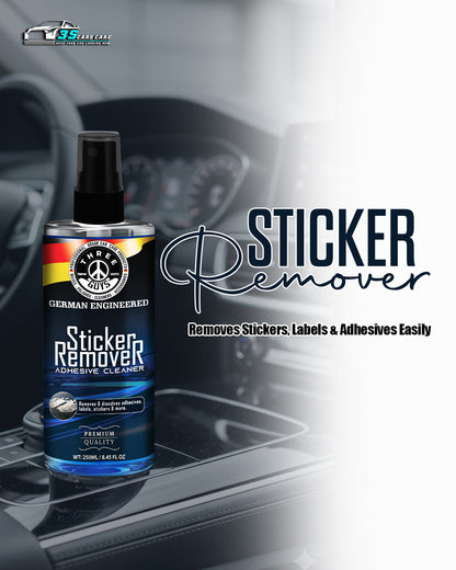 Sticker Remover | Premium Adhesive Cleaner | THREE GUYS | German Engineered (250ml)