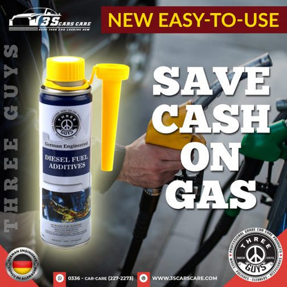 Diesel Fuel Additive | Injector Cleaner & Lubricant | Boosts Fuel Efficiency & Reduces Emissions – 320ml  – THREE GUYS – German Engineered