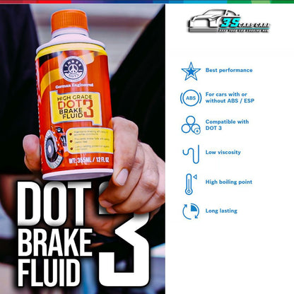 High Grade Brake Fluid DOT 3 | Heavy-Duty, Non-Petroleum Based – THREE GUYS - German Engineered