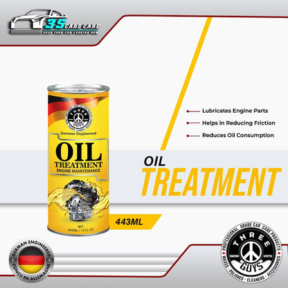 Oil Treatment - Engine Maintenance - 443ml | THREE GUYS - German Engineered