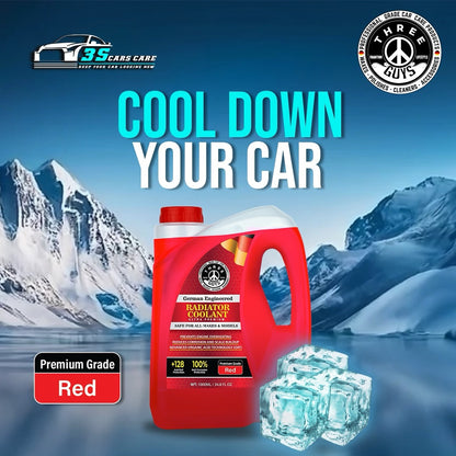 Radiator Coolant Red – Premium Grade | (OAT) Technology | THREE GUYS - German Engineered