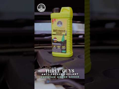 Antifreeze Coolant Green -Premium Grade | IAT Formula | THREE GUYS - German Engineered