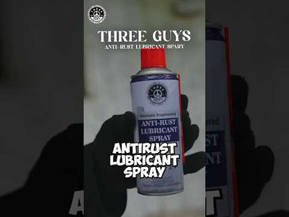 Anti-Rust Lubricant Spray - 450ml | Penetrating Oil, Rust Remover & Multi-Purpose De-Rust Spray | THREE GUYS - German Engineered