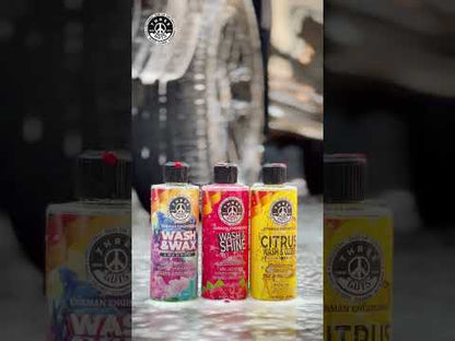 Wash & Shine Shampoo Raspberry – High Foam Car Shampoo | Snow Foam Car Wash Soap | Deep Cleaning & Long-Lasting Gloss | THREE GUYS - German Engineered