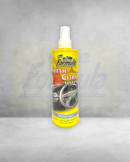 Shine Protects & Protectant – Fresh Citrus | Vinyl, Rubber, Plastic & Leather Care – 315ml | FORMULA | (HISCO)