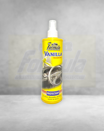 Shine Protects & Protectant – Vanilla | Vinyl, Rubber, Plastic & Leather Care – 315ml | FORMULA | (HISCO)