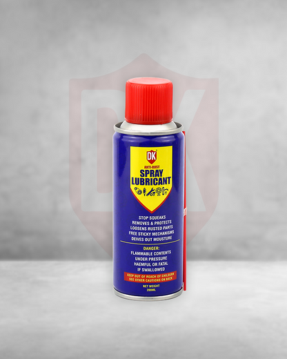 Anti-Rust Lubricant Spray – 200ml | Multi-Purpose Rust Remover & Metal Lubrication Spray for Car, Home, Machine | DK